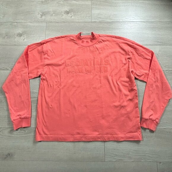 FEAR OF GOD ESSENTIALS KIDS Logo-Flocked Cotton-Jersey Long Sleeve T-Shirt - Picture 2 of 11